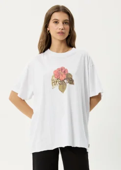 Tees & Shirts<Afends Wildflower  - Oversized Tee White