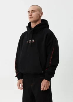Sweaters & Hoodies<Afends Wired  - Boxy Hoodie Black