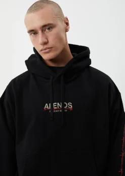 Sweaters & Hoodies<Afends Wired  - Boxy Hoodie Black
