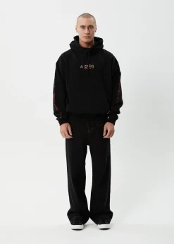 Sweaters & Hoodies<Afends Wired  - Boxy Hoodie Black