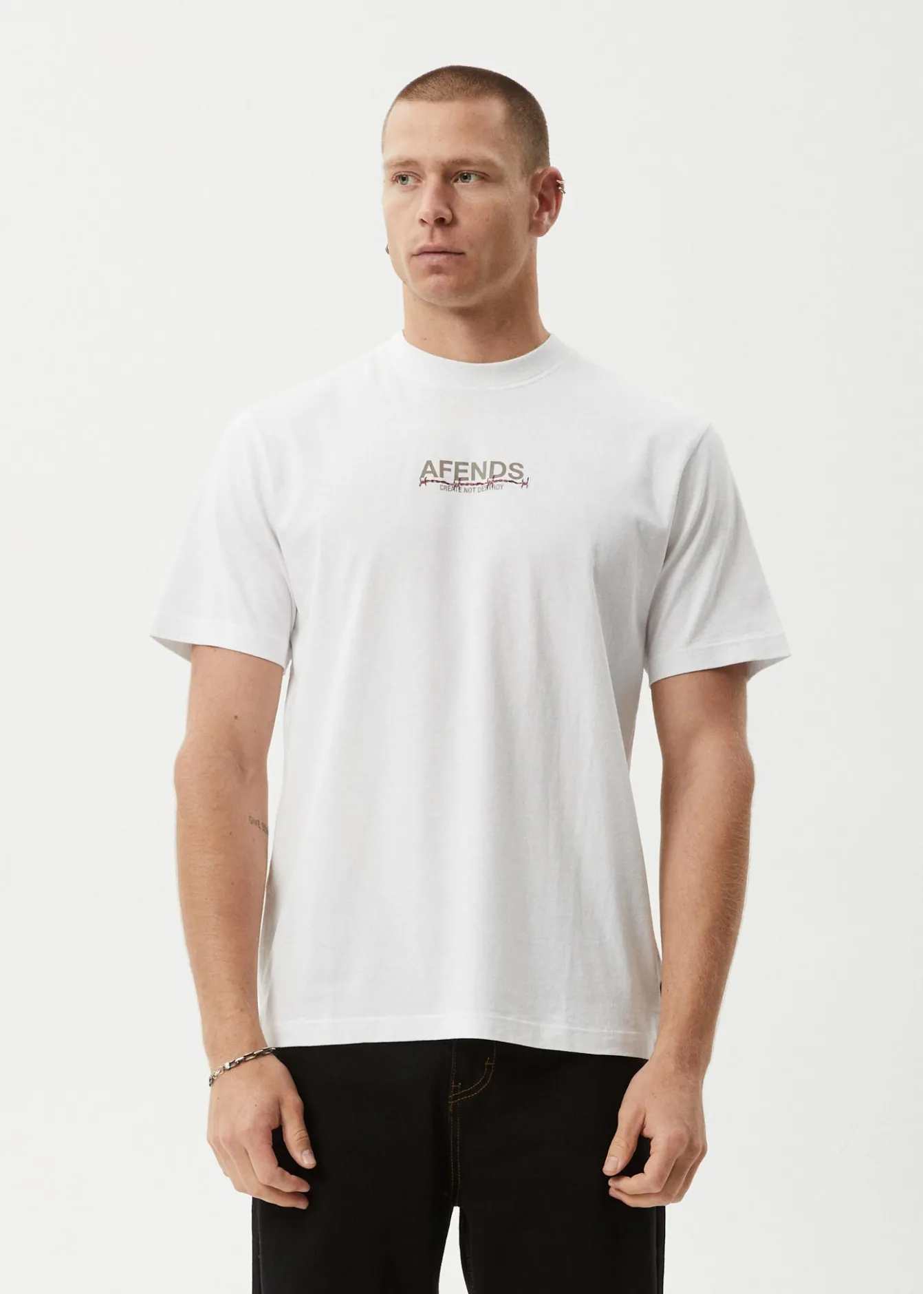 T-Shirts<Afends Wired - Retro Tee White