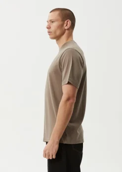 T-Shirts<Afends Wired  - Retro Tee Fossil