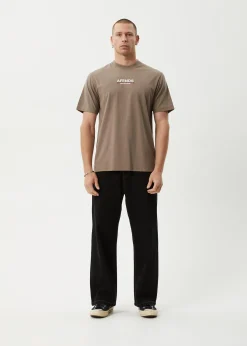 T-Shirts<Afends Wired  - Retro Tee Fossil