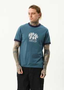 T-Shirts<Afends Witchcraft  - Ringer Tee Fuel