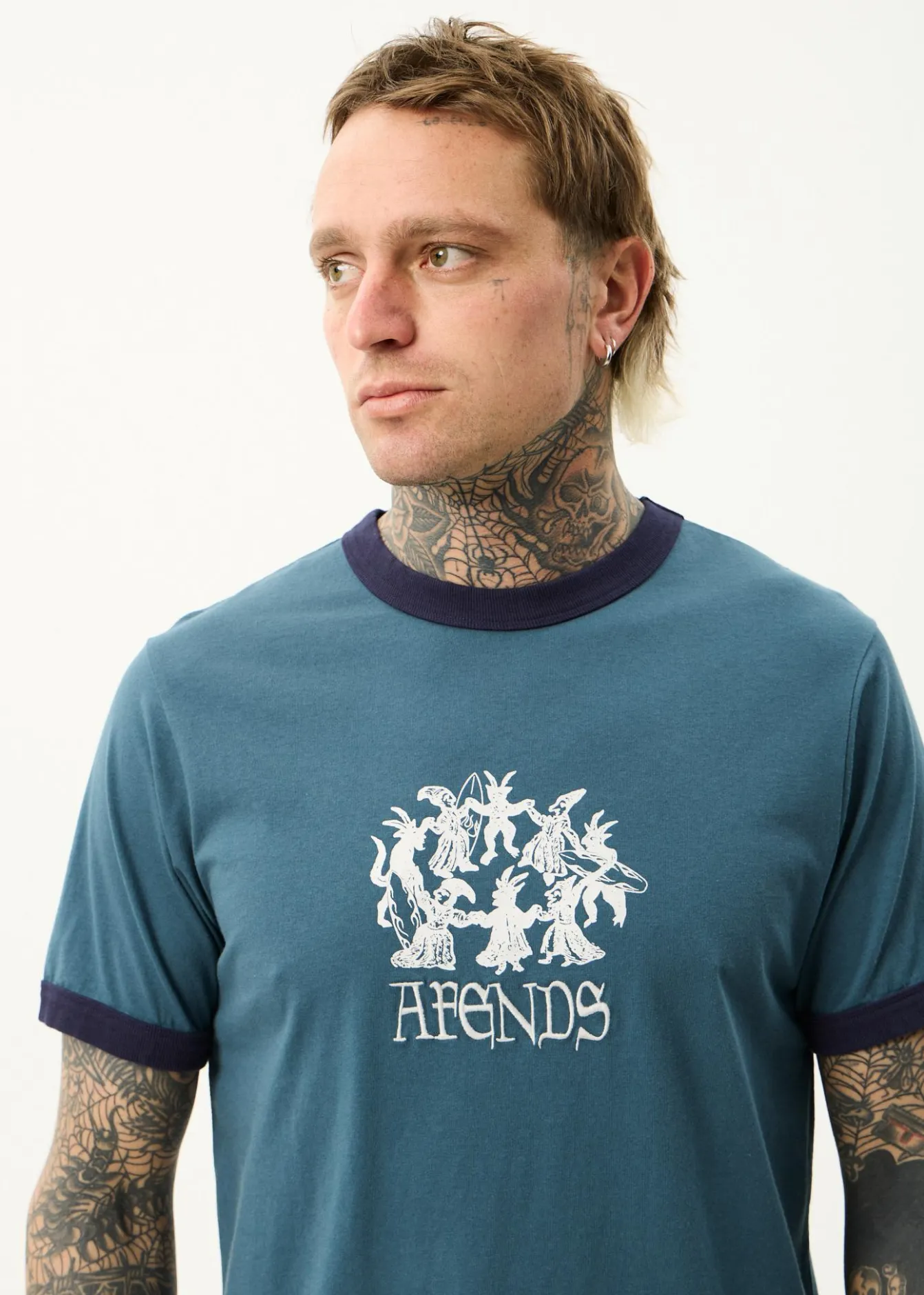 T-Shirts<Afends Witchcraft - Ringer Tee Fuel