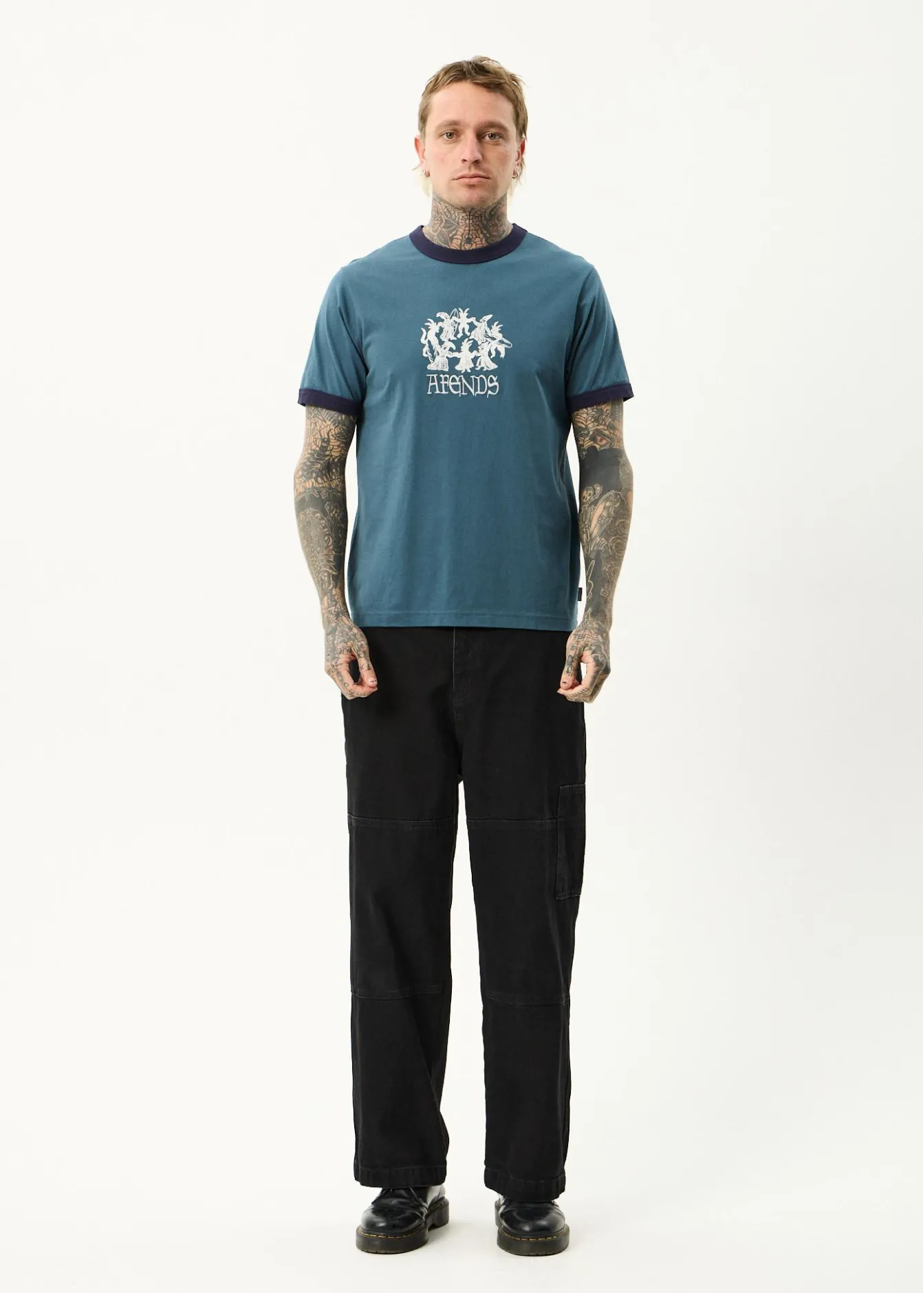 T-Shirts<Afends Witchcraft - Ringer Tee Fuel