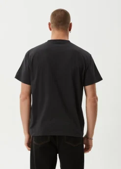 T-Shirts<Afends World Wide  - Boxy Tee Stone Black