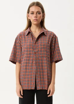 Shirts|Tees & Shirts<Afends Wrecked  - Short Sleeve Shirt Terra
