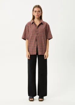 Shirts|Tees & Shirts<Afends Wrecked  - Short Sleeve Shirt Terra