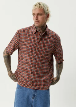 Shirts|Tees & Shirts<Afends Wrecked  - Short Sleeve Shirt Terra