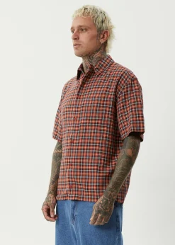 Shirts|Tees & Shirts<Afends Wrecked  - Short Sleeve Shirt Terra