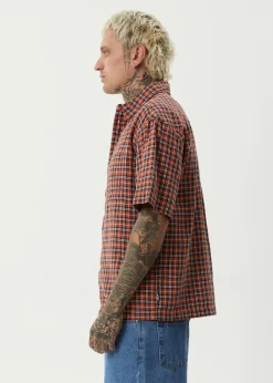 Shirts|Tees & Shirts<Afends Wrecked  - Short Sleeve Shirt Terra